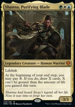 Shanna, Purifying Blade⁣ - Dominaria United⁣ (Mythic)⁣ [218]