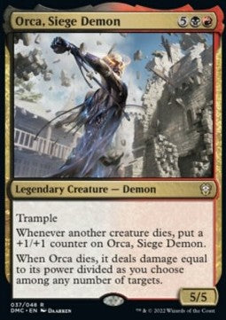 Orca, Siege Demon⁣ - Commander: Dominaria United⁣ (Rare)⁣ [37]