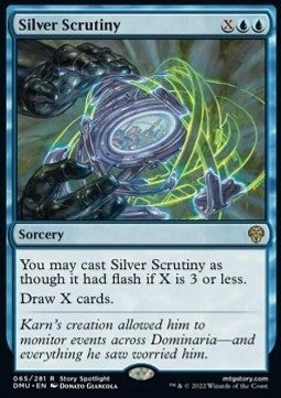 Silver Scrutiny⁣ - Dominaria United⁣ (Rare)⁣ [65]