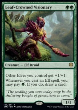 Leaf-Crowned Visionary⁣ - Dominaria United⁣ (Rare)⁣ [167]