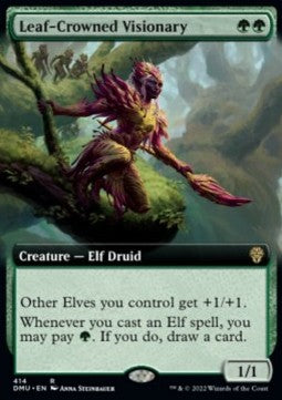 Leaf-Crowned Visionary⁣ - Dominaria United: Extras⁣ (Rare)⁣ [414]