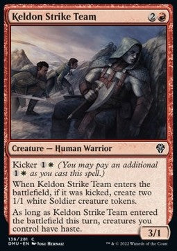 Keldon Strike Team⁣ - Dominaria United⁣ (Common)⁣ [136]