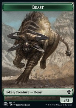 Beast Token (Green 3/3)⁣ - Dominaria United: Extras⁣ (Token)⁣ [T16]