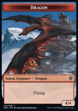 Dragon Token (Red 4/4)⁣ - Dominaria United: Extras⁣ (Token)⁣ [T10]