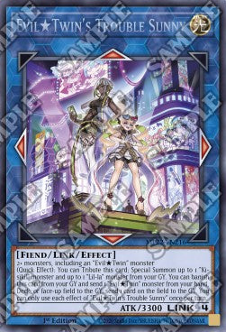 EvilTwin's Trouble Sunny⁣ - 2022 Tin of the Pharaoh's Gods⁣ (Secret Rare)⁣ [216]