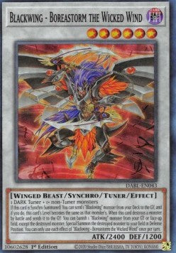 Blackwing - Boreastorm the Wicked Wind⁣ - Darkwing Blast⁣ (Super Rare)⁣ [043]