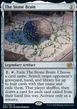 The Stone Brain⁣ - The Brothers' War⁣ (Rare)⁣ [247]
