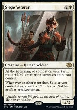 Siege Veteran⁣ - The Brothers' War⁣ (Rare)⁣ [25]