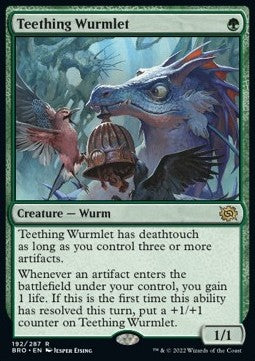 Teething Wurmlet⁣ - The Brothers' War⁣ (Rare)⁣ [192]