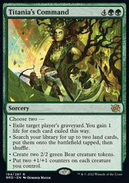 Titania's Command⁣ - The Brothers' War⁣ (Rare)⁣ [194]