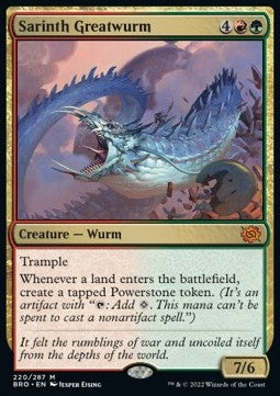 Sarinth Greatwurm⁣ - The Brothers' War⁣ (Mythic)⁣ [220]