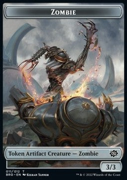 Zombie Token (Artifact 3/3)⁣ - The Brothers' War: Extras⁣ (Token)⁣ [T11]