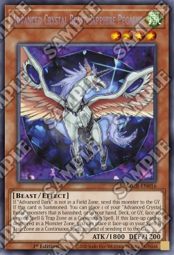 Advanced Crystal Beast Sapphire Pegasus⁣ - Battles of Legend: Crystal Revenge⁣ (Secret Rare)⁣ [016]