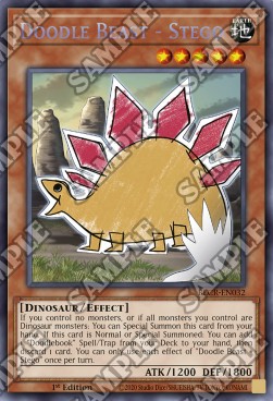 Doodle Beast - Stego⁣ - Battles of Legend: Crystal Revenge⁣ (Secret Rare)⁣ [032]