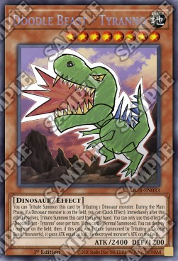 Doodle Beast - Tyranno⁣ - Battles of Legend: Crystal Revenge⁣ (Secret Rare)⁣ [033]