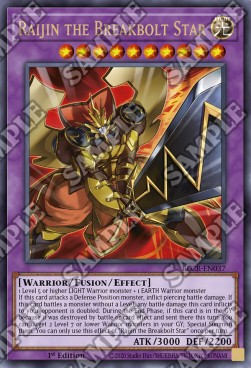 Raijin the Breakbolt Star⁣ - Battles of Legend: Crystal Revenge⁣ (Ultra Rare)⁣ [037]