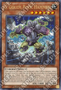 G Golem Rock Hammer⁣ - Battles of Legend: Crystal Revenge⁣ (Ultra Rare)⁣ [040]