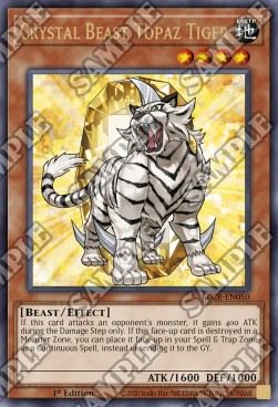 Crystal Beast Topaz Tiger⁣ - Battles of Legend: Crystal Revenge⁣ (Ultra Rare)⁣ [050]