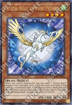 Crystal Beast Sapphire Pegasus⁣ - Battles of Legend: Crystal Revenge⁣ (Ultra Rare)⁣ [053]