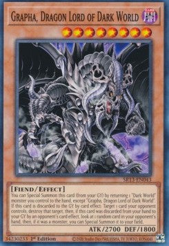Grapha, Dragon Lord of Dark World⁣ - Structure Deck: Dark World⁣ (Common)⁣ [043]