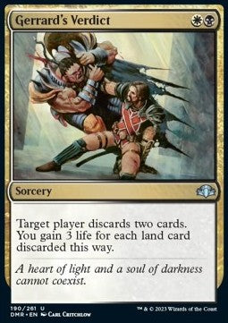 Gerrard's Verdict⁣ - Dominaria Remastered⁣ (Uncommon)⁣ [190]