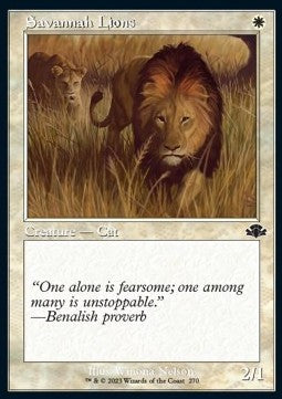 Savannah Lions⁣ - Dominaria Remastered: Extras⁣ (Common)⁣ [270]
