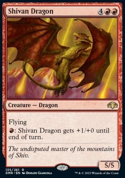 Shivan Dragon⁣ - Dominaria Remastered⁣ (Rare)⁣ [135]