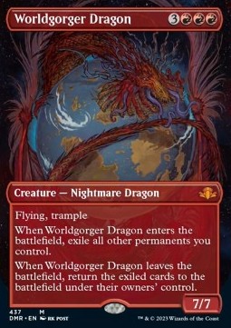 Worldgorger Dragon (V.2)⁣ - Dominaria Remastered: Extras⁣ (Mythic)⁣ [437]