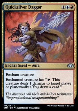 Quicksilver Dagger⁣ - Dominaria Remastered⁣ (Uncommon)⁣ [195]