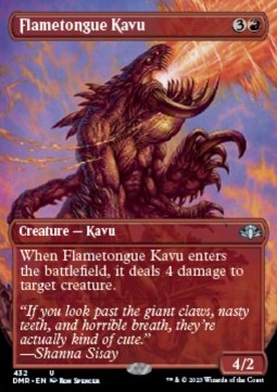 Flametongue Kavu (V.2)⁣ - Dominaria Remastered: Extras⁣ (Uncommon)⁣ [432]