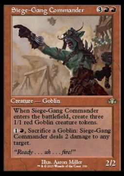 Siege-Gang Commander (V.1)⁣ - Dominaria Remastered: Extras⁣ (Rare)⁣ [330]
