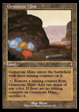 Gemstone Mine (V.1)⁣ - Dominaria Remastered: Extras⁣ (Rare)⁣ [395]