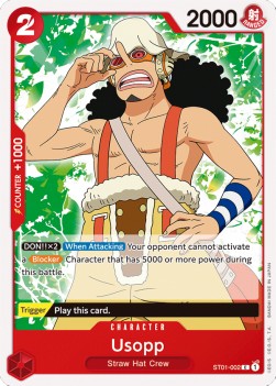 Usopp (ST01-002) (V.1)⁣ - Starter Deck: Straw Hat Crew⁣ (Common)⁣ [002]