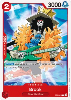 Brook (ST01-011) (V.1)⁣ - Starter Deck: Straw Hat Crew⁣ (Common)⁣ [011]