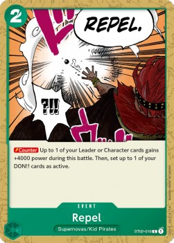 Repel (ST02-016) (V.1)⁣ - Starter Deck: Worst Generation⁣ (Common)⁣ [016]