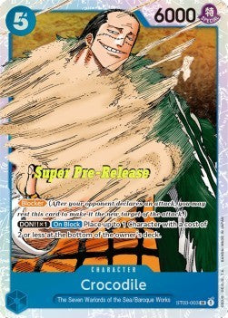 Crocodile (ST03-003) (V.2)⁣ - Starter Deck: The Seven Warlords of the Sea⁣ (Super Rare)⁣ [003]