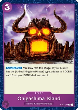 Onigashima Island (ST04-017) (V.1)⁣ - Starter Deck: Animal Kingdom Pirates⁣ (Common)⁣ [017]