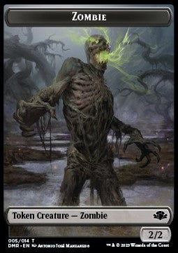 Zombie Token (Black 2/2)⁣ - Dominaria Remastered: Extras⁣ (Token)⁣ [T 5]