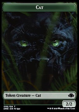 Cat Token (Green 2/2)⁣ - Dominaria Remastered: Extras⁣ (Token)⁣ [T 8]