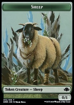Sheep Token (Green 0/1)⁣ - Dominaria Remastered: Extras⁣ (Token)⁣ [T 12]