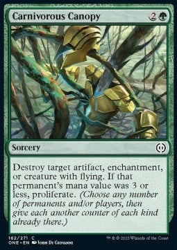 Carnivorous Canopy⁣ - Phyrexia: All Will Be One⁣ (Common)⁣ [162]