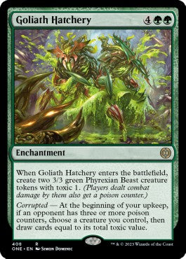 Goliath Hatchery (V.1)⁣ - Phyrexia: All Will Be One: Extras⁣ (Rare)⁣ [408]