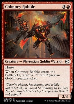 Chimney Rabble⁣ - Phyrexia: All Will Be One⁣ (Common)⁣ [126]