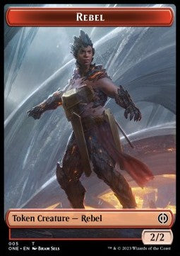 Rebel Token (Red 2/2)⁣ - Phyrexia: All Will Be One: Extras⁣ (Token)⁣ [T5]