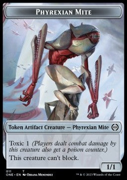 Phyrexian Mite Token (Artifact 1/1) (V.1)⁣ - Phyrexia: All Will Be One: Extras⁣ (Token)⁣ [T11]