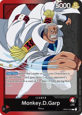 Monkey.D.Garp (OP02-002) (V.1)⁣ - Paramount War⁣ (Leader)⁣ [002]