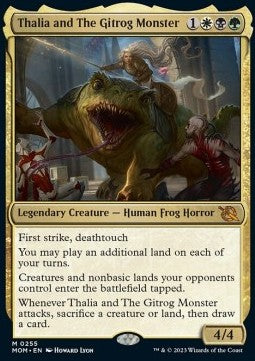 Thalia and The Gitrog Monster⁣ - March of the Machine⁣ (Mythic)⁣ [255]