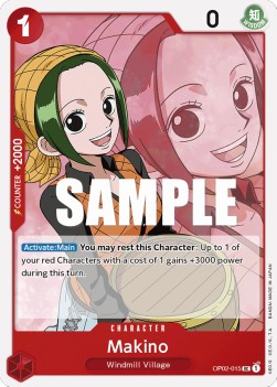 Makino (OP02-015)⁣ - Paramount War⁣ (Uncommon)⁣ [015]
