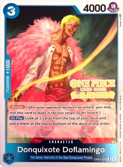 Donquixote Doflamingo (OP01-073)⁣ - Judge Promos⁣ (Rare)⁣ [OP01-073]