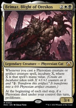 Brimaz, Blight of Oreskos⁣ - Commander: March of the Machine⁣ (Mythic)⁣ [2]